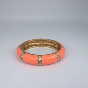 Coral tone JCrew enamel bracelet